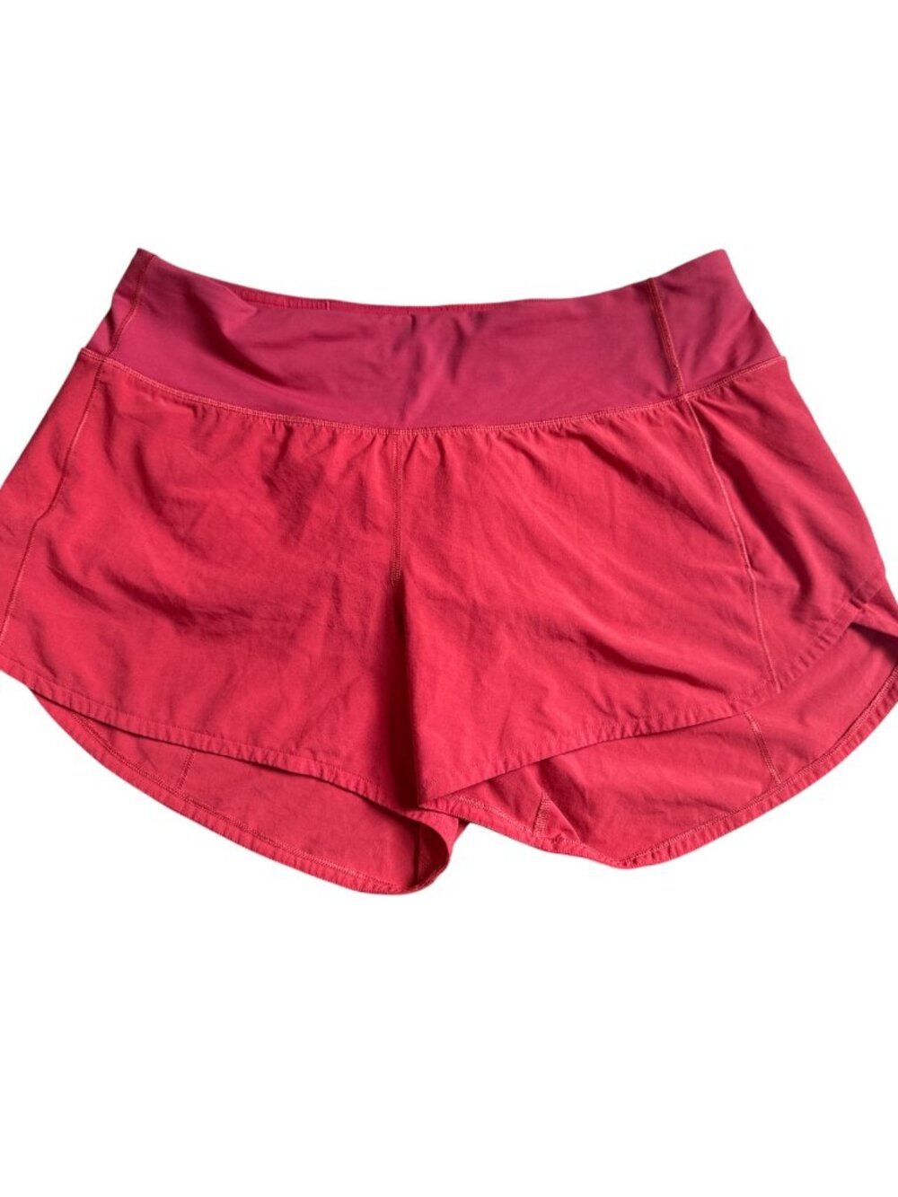 Lululemon Speed Up 3.5" Tall Shorts Size 8 Red Running Athletic Lined